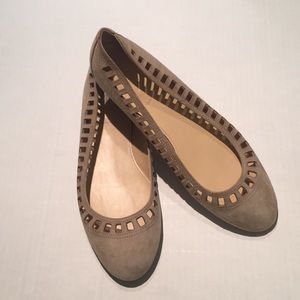 NWOT J.Crew Suede Ballerina Flats